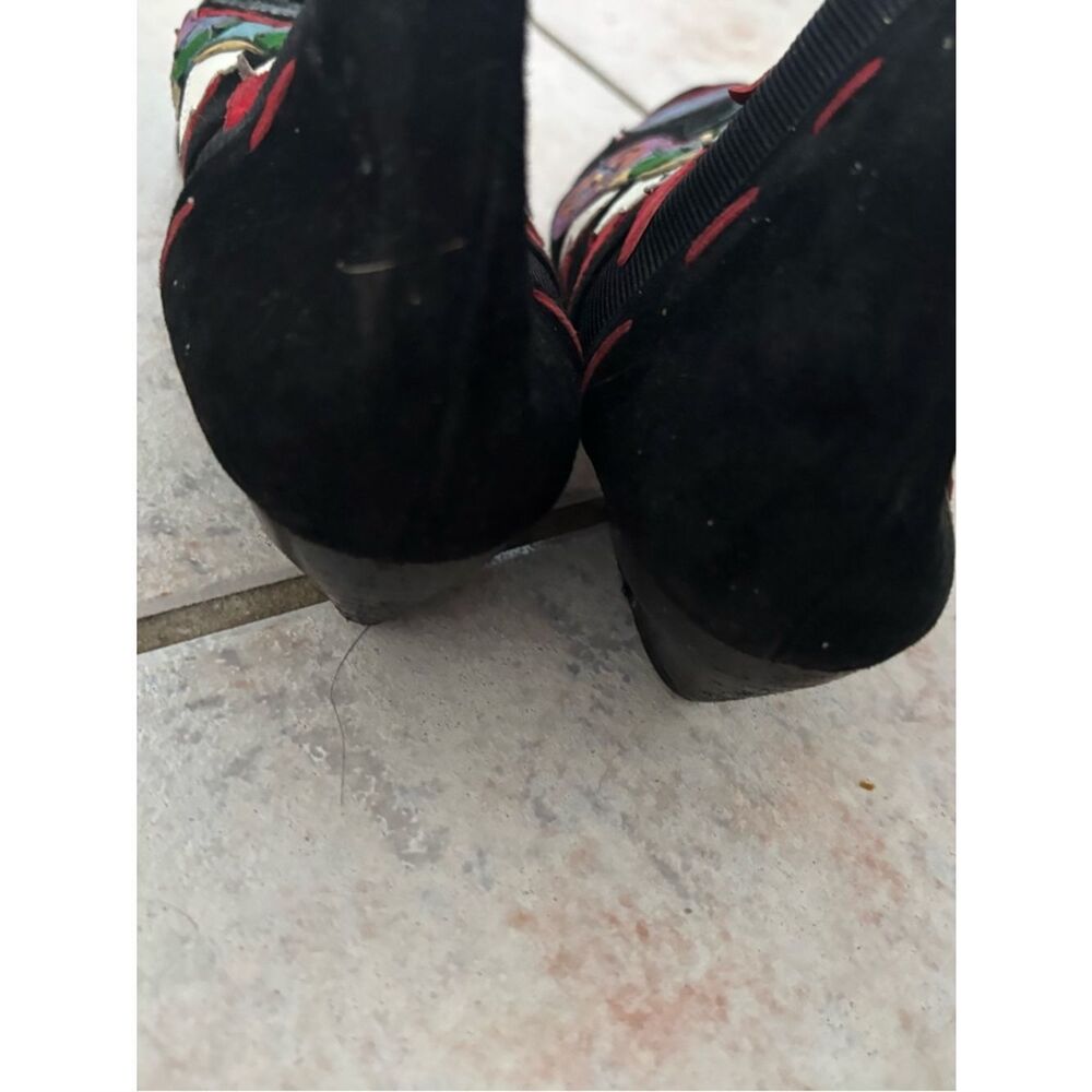 Vintage Zalo Cowboy Booties Horse Boots western heels feather hat design shoes - Picture 7 of 10